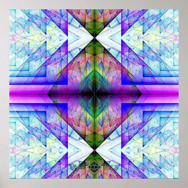 Pôster Prisma Triangular Invertido (Frente)