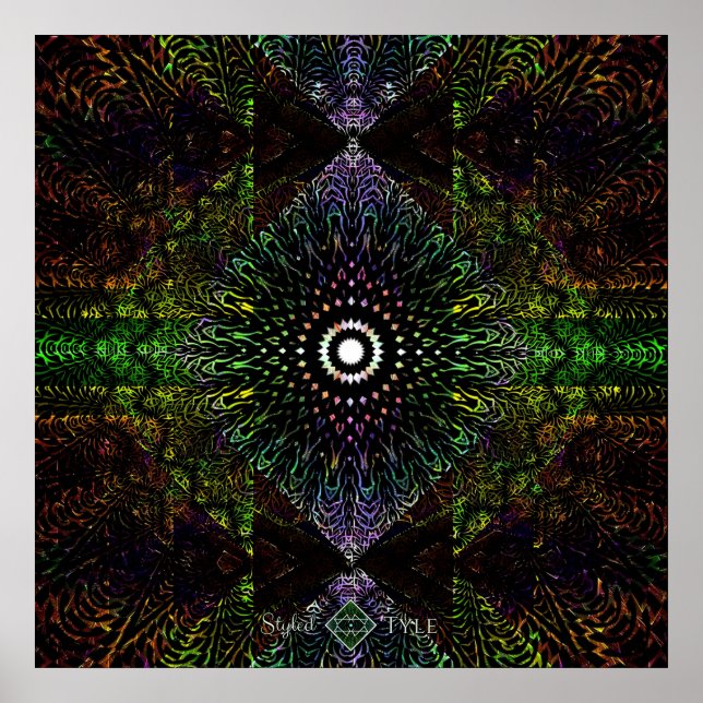 Poster Prisma Triangular Tribal (Frente)