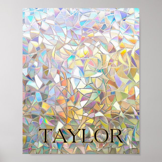 Poster Prismatic Stained Glass Effect - Rainbow Prismatic (Frente)