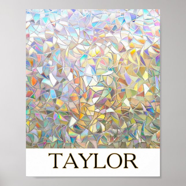 Poster Prismatic Stained Glass Effect - Rainbow Prismatic (Frente)