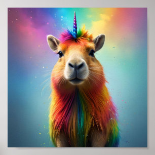Poster Prismhorn: O Rainbow Capybaraicorn,