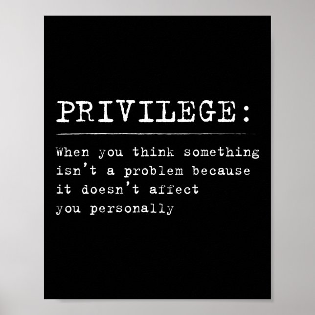 Poster Privilege Definition Equality And Civil Rights Sup (Frente)