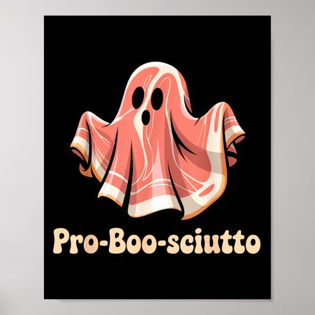 Poster Pro Boo Sciutto Funny Italian Halloween Ghost Pros (Frente)