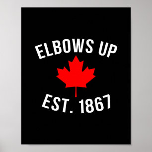 Poster Pró-Canadá Cotovelos Para Cima Fundada em 1867