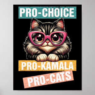 Poster Pro Choice Pro Kamala Pro Cat Kamala 2024 Para Pre