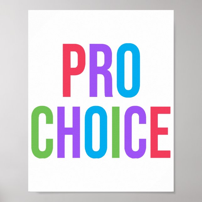 Poster Pro-Choice Roe contra Direitos Feministas Wade (Frente)