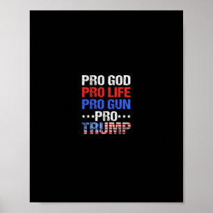 Poster Pró Deus Pró Vida Pró Arma Pró Trump - Verdade Pat