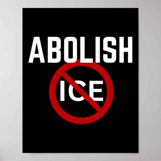 Poster Pro Immigrant Anti Ice Anti Trump  (Frente)