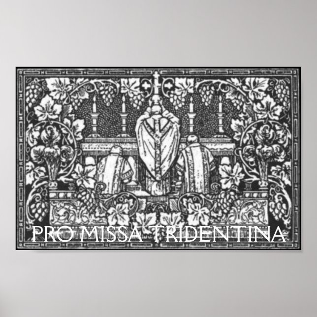 POSTER PRO MISSA TRIDENTINA (Frente)