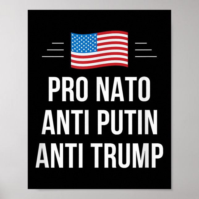 Poster Pro Nato - Anti-Putin - Anti-Trump -, Pequeno (Frente)
