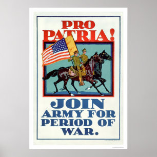 Pôster Pro Patria! Junte-se ao exército (US02096A)