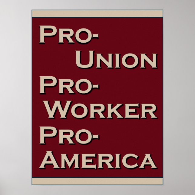 Poster Pro-Union 1940's Design (Frente)
