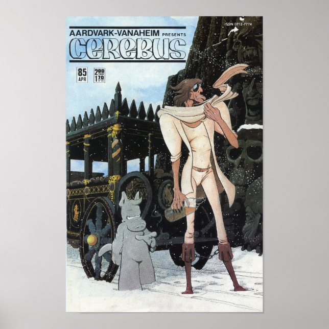 Pôster Problema Cerebus nº 85 cobrir (Frente)