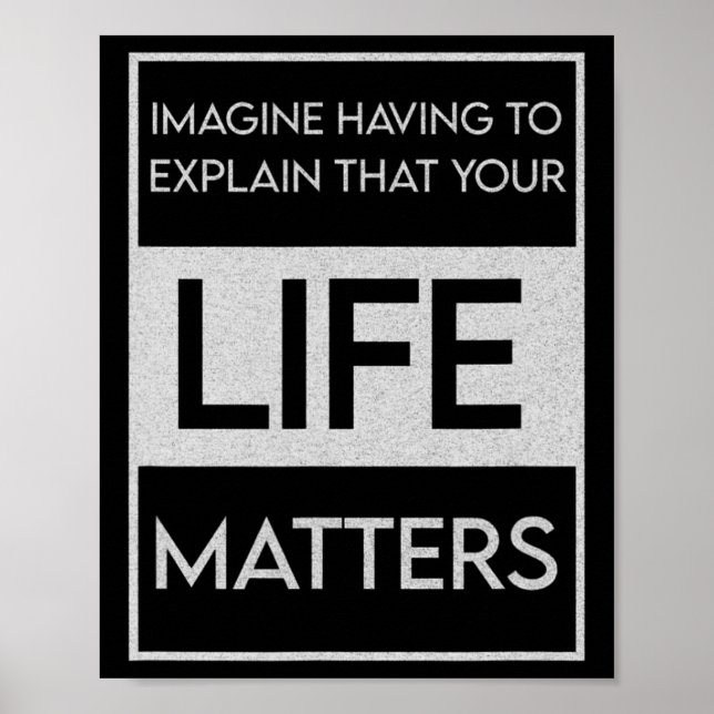 Poster Problema de Vidas Negras - Blm Resiste - Envolva-S (Frente)