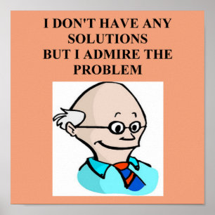 Poster problema do professor do egghead