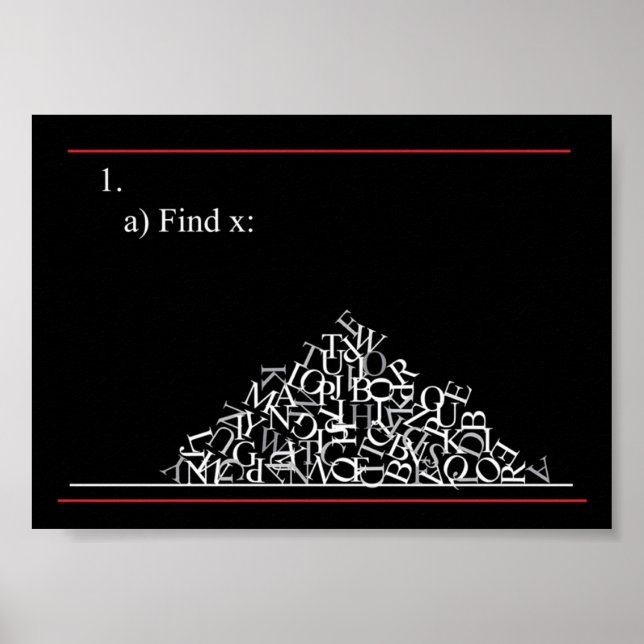 Poster Problema matemático (Frente)