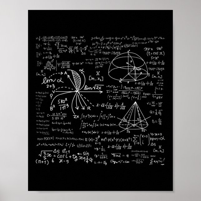 Poster Problema Matemático de Fórmula Quadrática Engraçad (Frente)