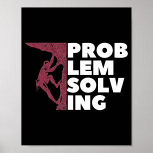 Poster Problema na Resolução do Sopro Climber Pedra Escal