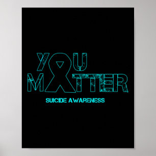 Poster Problema Prevenção Contra O Suicídio Sensibilizaçã