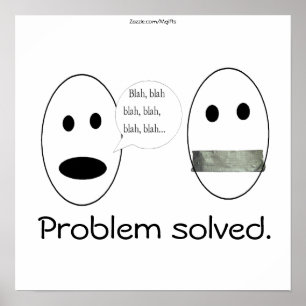 Pôster Problema resolvido