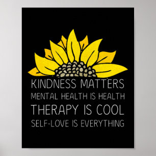 Poster Problemas de bondade Terapia Autoamor Saúde Mental