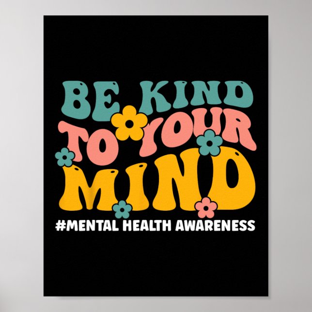 Poster Problemas De Saúde Acabam Com O Stigma Mental Heal (Frente)