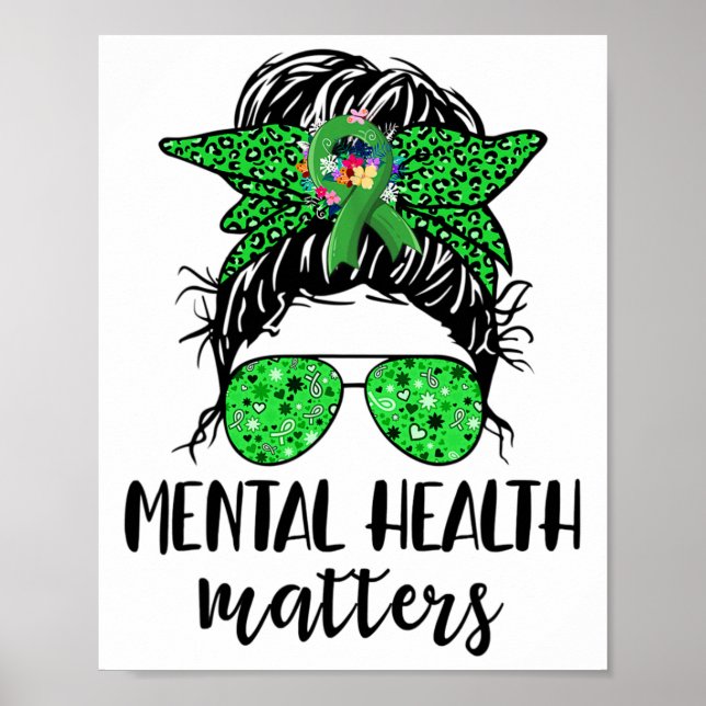 Poster Problemas de saúde Mensy Bun Gift Mental Health Aw (Frente)