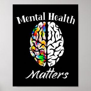 Poster Problemas De Saúde Mental Acabam Com A Saúde Menta
