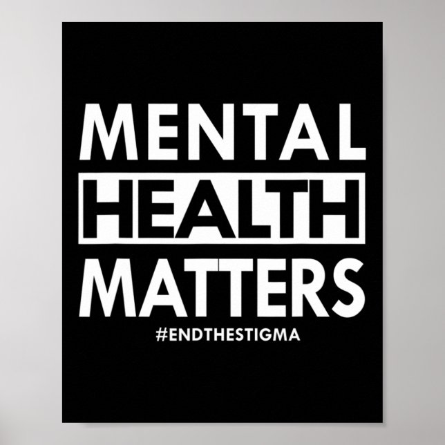 Poster Problemas de Saúde Mental Acabem com o Estigma Con (Frente)