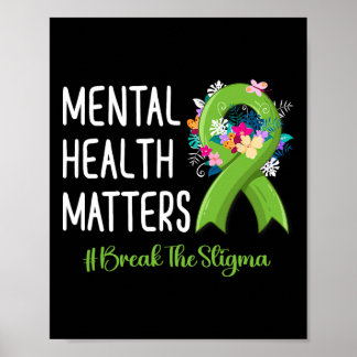 Poster Problemas de Saúde Mental Combatem o Estigma Saúde
