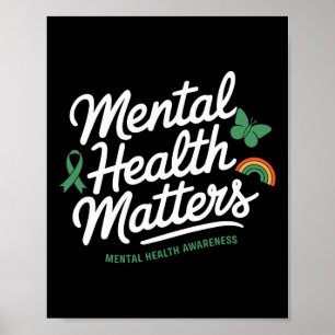 Poster Problemas de Saúde Mental Conscientização sobre Sa