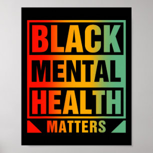Poster Problemas de saúde mental Conselheiro do Cérebro H