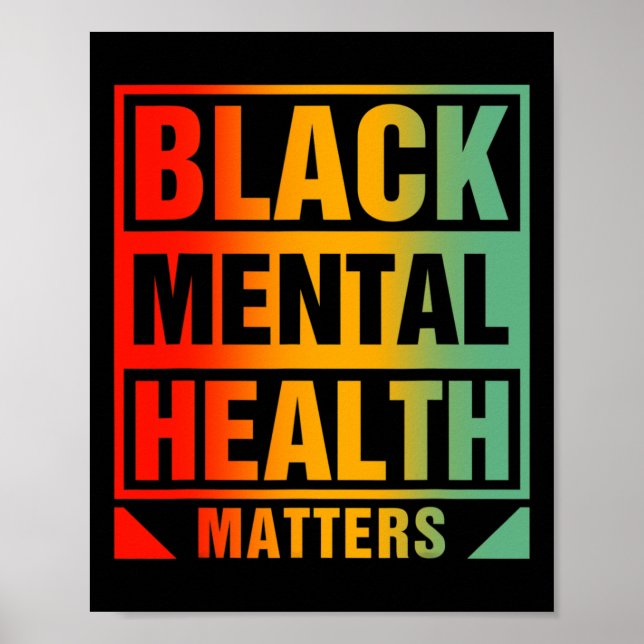 Poster Problemas de saúde mental Conselheiro do Cérebro H (Frente)