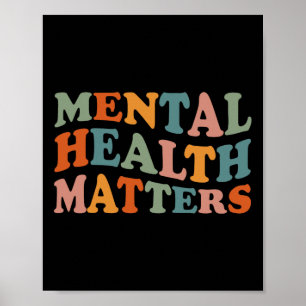 Poster Problemas de Saúde Mental Crianças de Consciência 