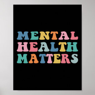 Poster Problemas De Saúde Mental Disquete Estético Colori