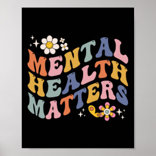 Poster Problemas de Saúde Mental do Groovy Doença do Cére