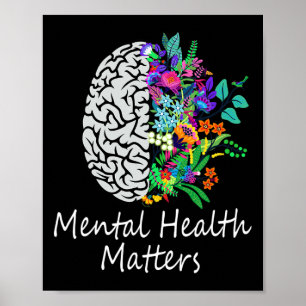 Poster Problemas de saúde mental Doença cerebral Saúde me