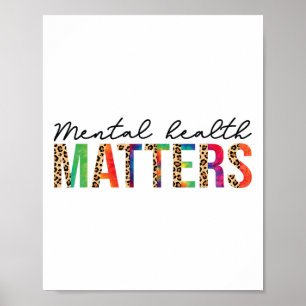 Poster Problemas de Saúde Mental Doença do Cérebro Humano