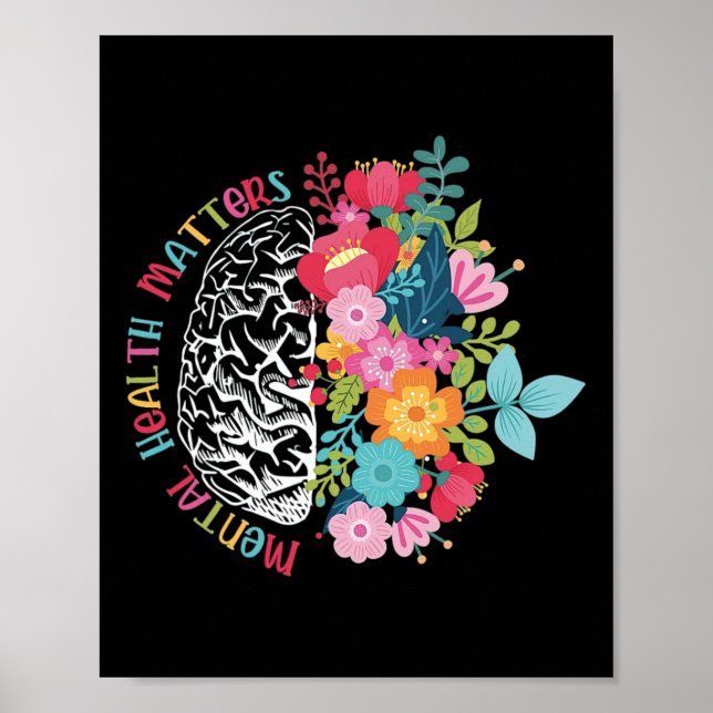 Poster Problemas de saúde mental Inspiração (Frente)