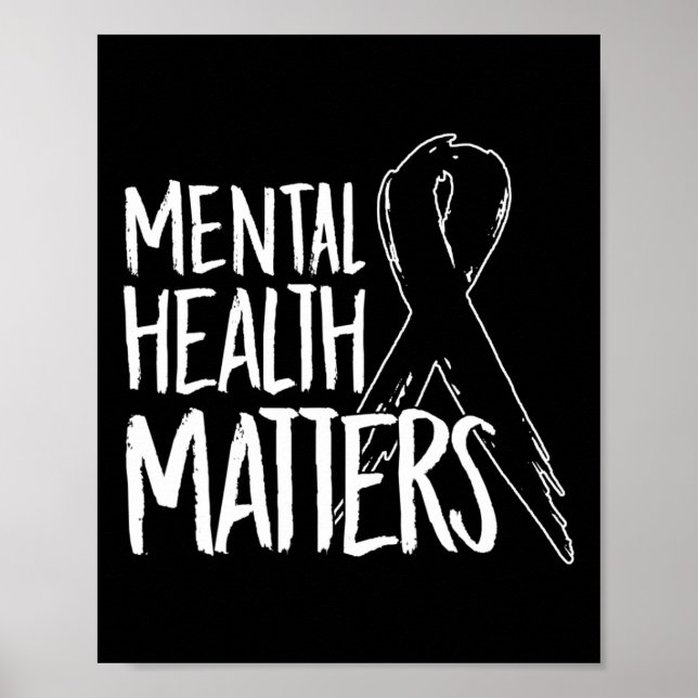 Poster Problemas De Saúde Mental Suicídio De Design Para  (Frente)