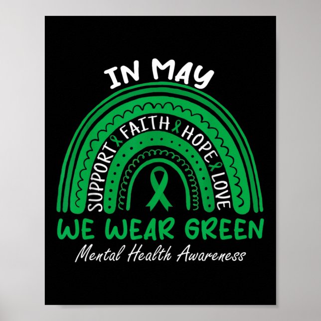 Poster Problemas de saúde Vestimos o Green Mental Health  (Frente)
