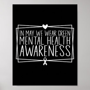 Poster Problemas de saúde Vestimos o Green Mental Health 