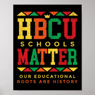 Poster Problemas Escolares da Faculdade Negra Hbcu Afro-A