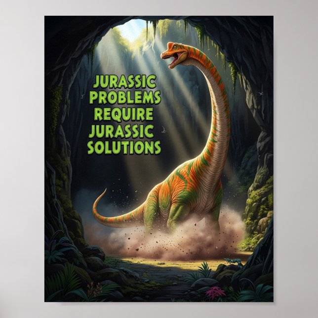 Poster Problemas Jurássicos (Frente)