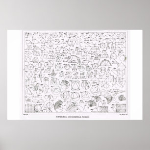 Pôster Problemas matemáticos e geométricos