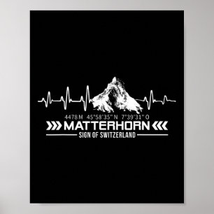 Poster Problemhorn Suíça Alpes Zermatt Trilhas Montanhas