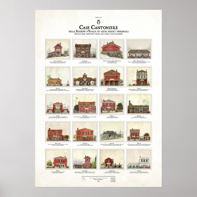 Poster Processo Cantoniere delle Regioni d'Italia (Frente)