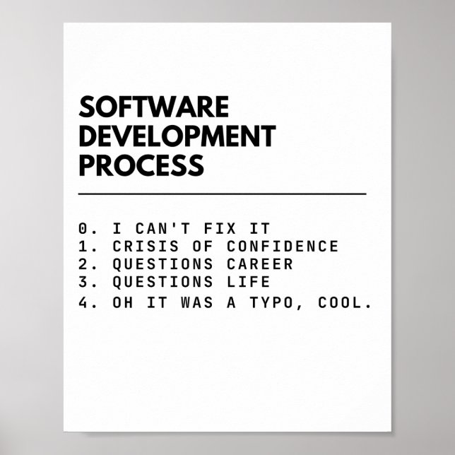 Poster Processo de Desenvolvimento de Software Divertido  (Frente)