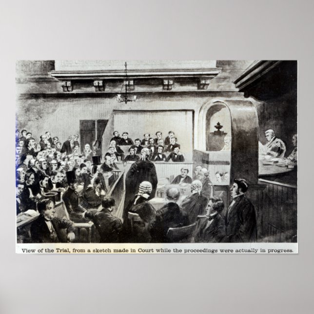 Pôster Processo de Madeleine Smith, 1857 (Frente)