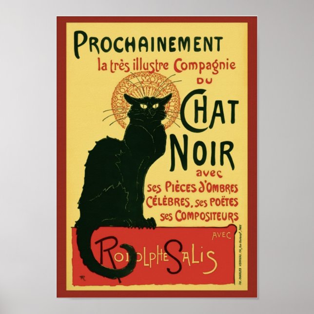 Poster Prochainement Le Chat Noir Steinlen Fine Art (Frente)